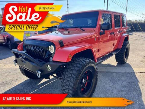 2015 Jeep Wrangler Unlimited for sale at JZ AUTO SALES INC in Marietta GA