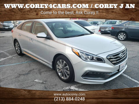 2017 Hyundai Sonata for sale at WWW.COREY4CARS.COM / COREY J AN in Los Angeles CA