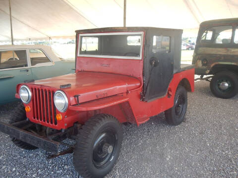 1948 Jeep Willys for sale at Custom Rods and Muscle in Celina OH