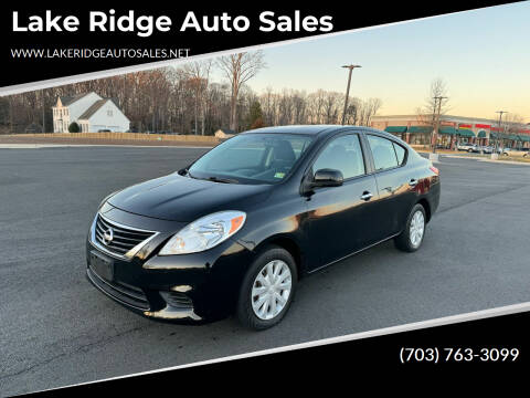 2012 Nissan Versa for sale at Lake Ridge Auto Sales in Woodbridge VA