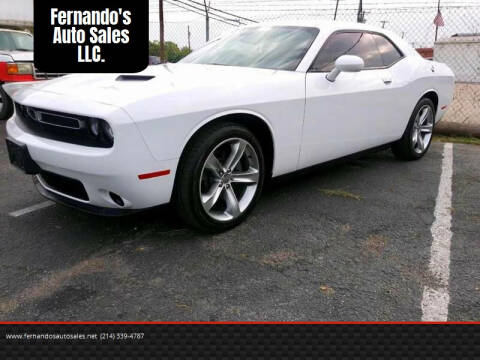 2015 Dodge Challenger for sale at Fernando's Auto Sales LLC. in Dallas TX