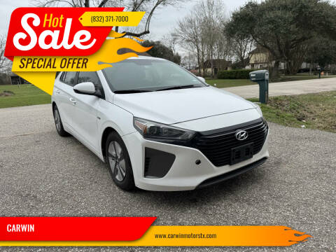 2018 Hyundai Ioniq Hybrid for sale at CARWIN in Katy TX