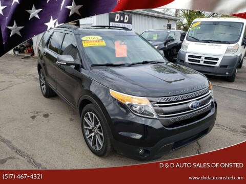 2015 Ford Explorer for sale at D & D Auto Sales Of Onsted in Onsted MI