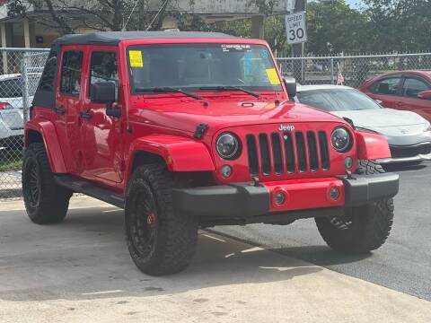 2017 Jeep Wrangler Unlimited for sale at 730 AUTO in Hollywood FL