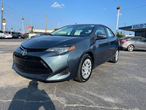 2019 Toyota Corolla for sale at SOLID MOTORS LLC in Garland TX
