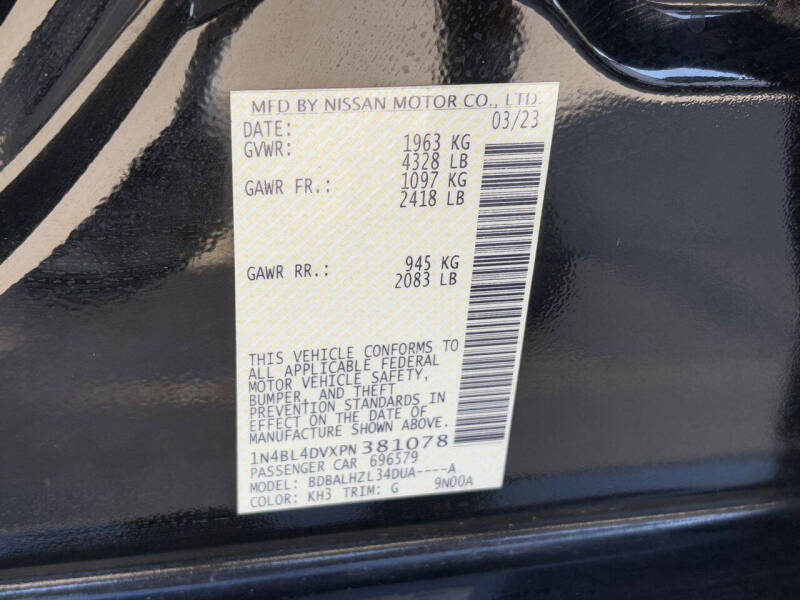 2023 Nissan Altima 2.5 SV