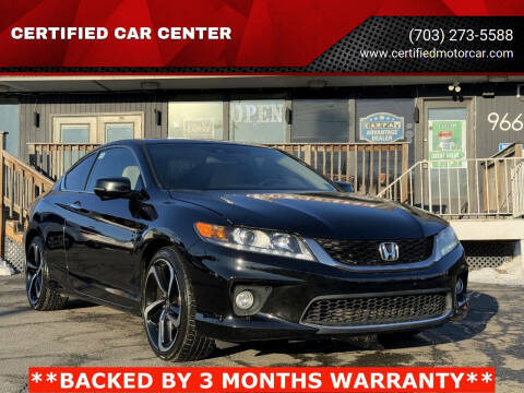 2013 Honda Accord for sale at CERTIFIED CAR CENTER in Fairfax VA