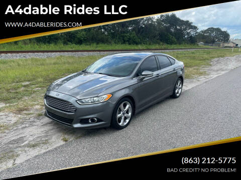 2013 Ford Fusion for sale at A4dable Rides LLC in Haines City FL