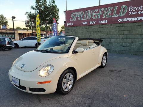 2007 Volkswagen New Beetle Convertible for sale at SPRINGFIELD BROTHERS LLC in Fullerton CA