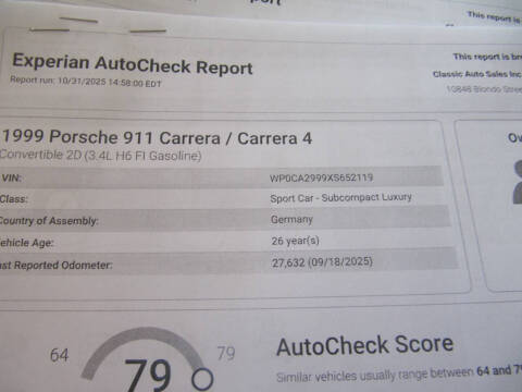 1999 Porsche 911 Carrera