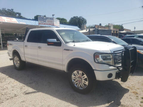 2013 Ford F-150 for sale at HAYNES AUTO SALES in Weatherford TX
