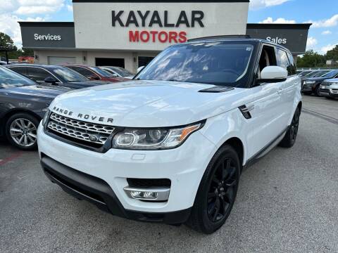 2016 Land Rover Range Rover Sport for sale at KAYALAR MOTORS in Houston TX