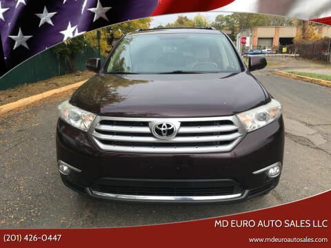 2012 Toyota Highlander for sale at MD Euro Auto Sales LLC in Hasbrouck Heights NJ