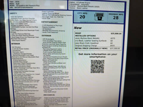 2016 Audi Q3 2.0T quattro Premium Plus