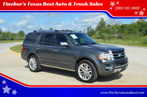 2015 Ford Expedition for sale at Fincher's Texas Best Auto & Truck Sales in Tomball TX