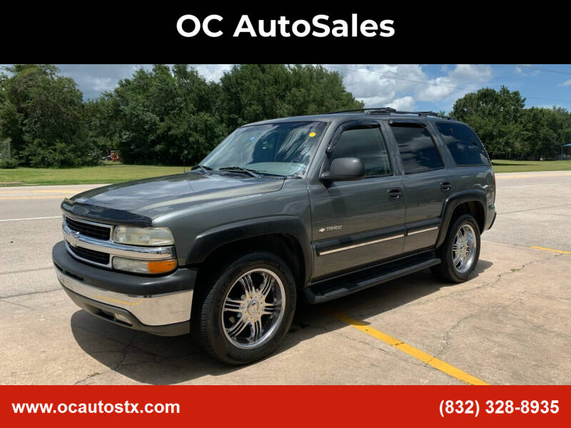 2001 Chevrolet Tahoe for sale at OC AutoSales in Pearland TX