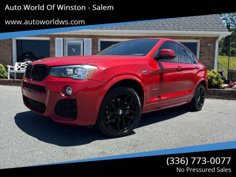 2016 BMW X4 for sale at Auto World Of Winston - Salem in Winston Salem NC