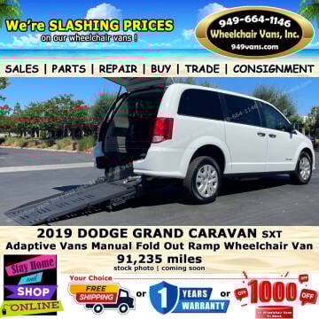 2019 Dodge Grand Caravan for sale at Wheelchair Vans Inc in Laguna Hills CA