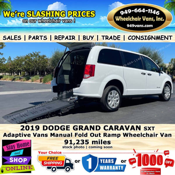 2019 Dodge Grand Caravan for sale at Wheelchair Vans Inc in Laguna Hills CA