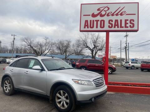 2005 Infiniti FX35 for sale at Belle Auto Sales in Elkhart IN
