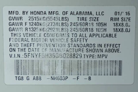 2016 Honda Pilot EX