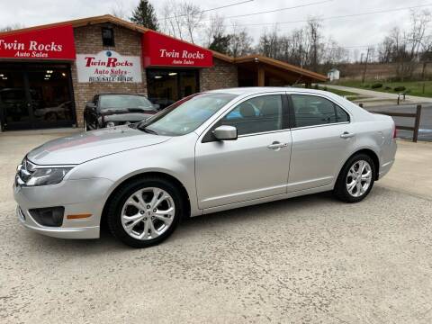 2012 Ford Fusion for sale at Twin Rocks Auto Sales LLC in Uniontown PA