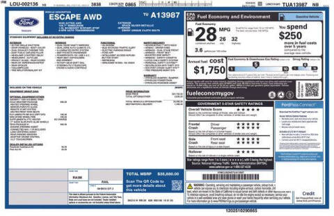 2026 Ford Escape Active