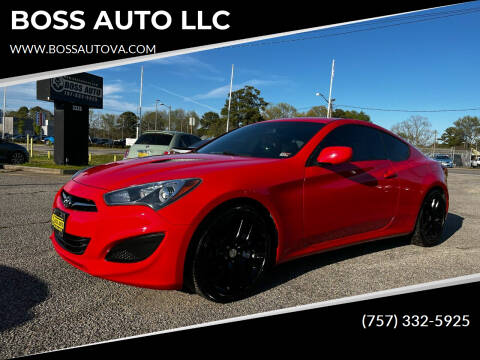 2013 Hyundai Genesis Coupe for sale at BOSS AUTO LLC in Norfolk VA
