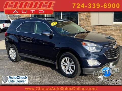 2017 Chevrolet Equinox for sale at CHOICE AUTO SALES in Murrysville PA