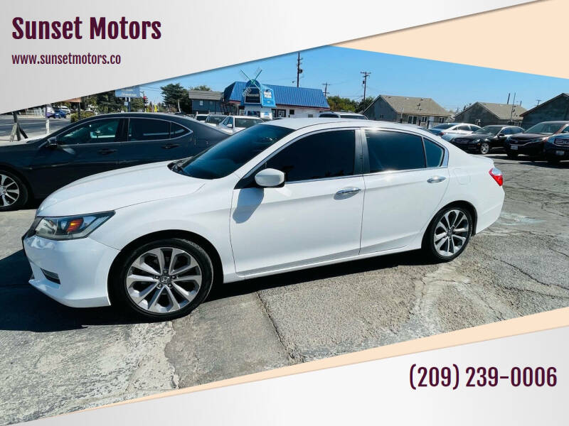 2013 Honda Accord for sale at Sunset Motors in Manteca CA