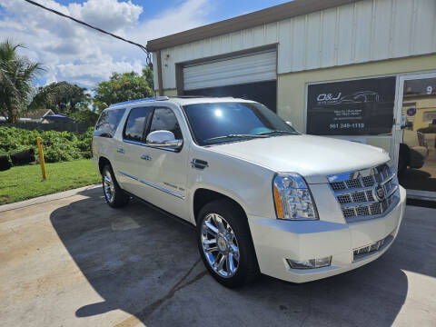 2014 Cadillac Escalade ESV for sale at O & J Auto Sales in Royal Palm Beach FL