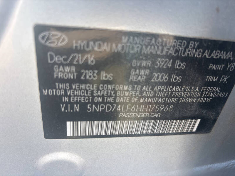 2017 Hyundai Elantra SE