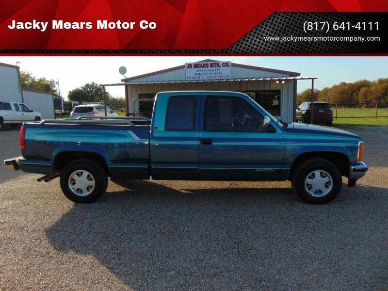 1992 GMC Sierra 1500 for sale at Jacky Mears Motor Co in Cleburne TX