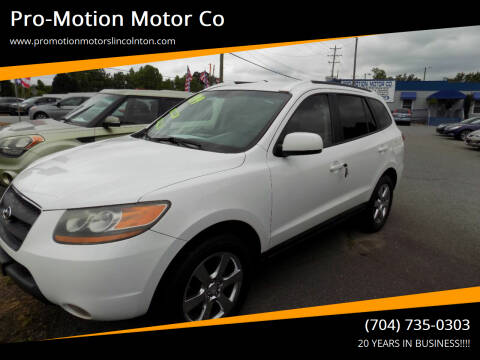 2008 Hyundai Santa Fe for sale at Pro-Motion Motor Co in Lincolnton NC