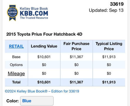 2015 Toyota Prius Four