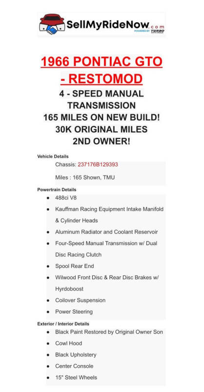 1966 Pontiac GTO