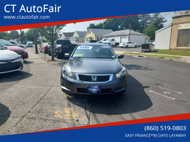 2008 Honda Accord for sale at CT AutoFair in West Hartford CT