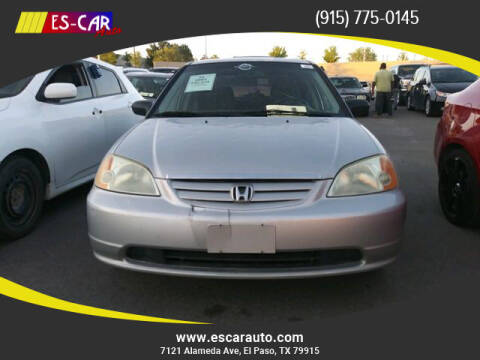 2003 Honda Civic for sale at Escar Auto in El Paso TX