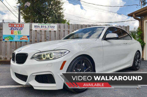 2016 BMW 2 Series for sale at ALWAYSSOLD123 INC in Fort Lauderdale FL