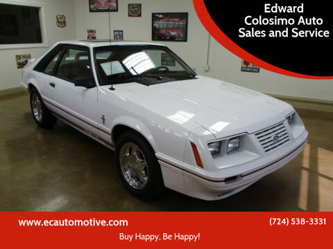 1984 Ford Mustang for sale at Edward Colosimo Auto Sales and Service in Evans City PA