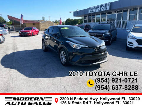 2019 Toyota C-HR for sale at Modern Auto Sales in Hollywood FL