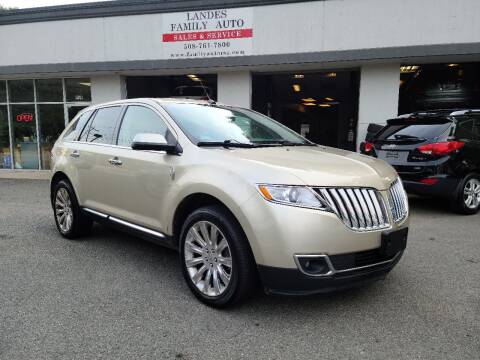 2011 Lincoln MKX for sale at Landes Family Auto Sales in Attleboro MA