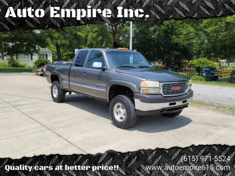 2001 GMC Sierra 2500HD for sale at Auto Empire Inc. in Murfreesboro TN