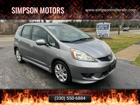 2009 Honda Fit for sale at SIMPSON MOTORS in Youngstown OH