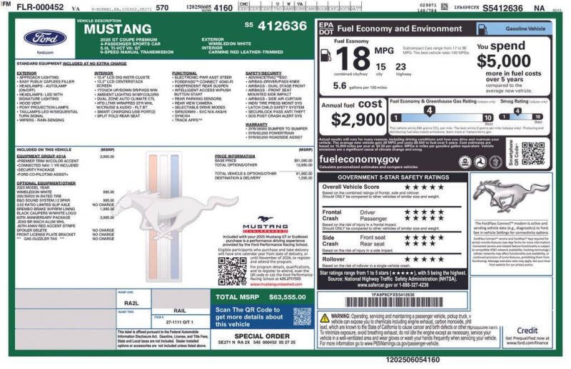 2025 Ford Mustang GT Premium