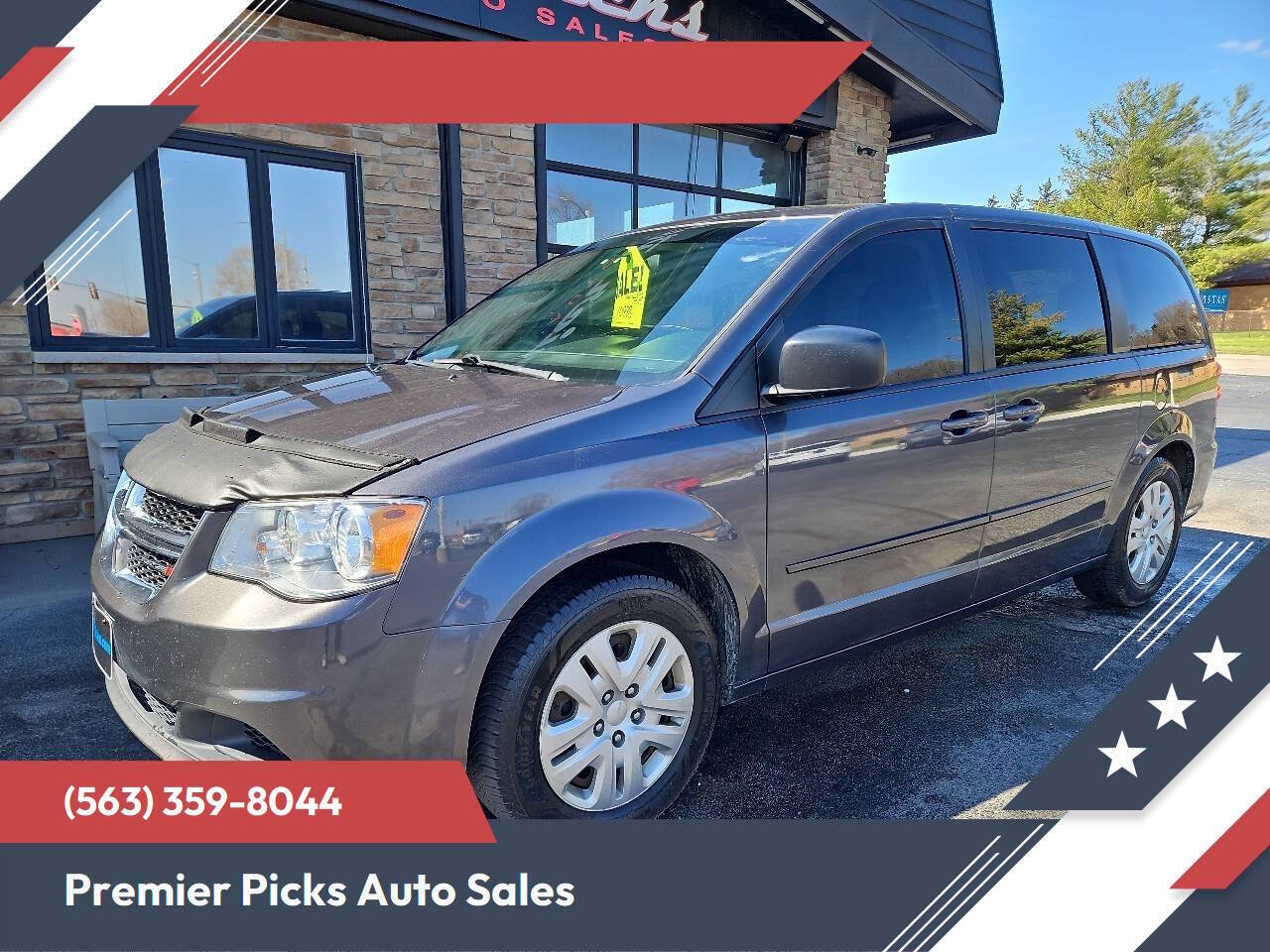 Granite Pearl Coat 2017 Dodge Grand Caravan Minivan Front-Wheel Drive 6-Speed Automatic