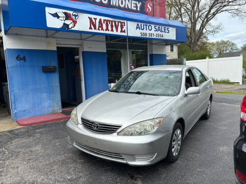 2005 Toyota Camry for sale at Native Auto Sales in Mendon MA