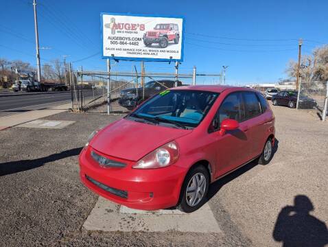 2007 Honda Fit for sale at AUGE'S SALES AND SERVICE in Belen NM