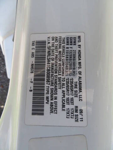 2012 Honda Odyssey EX