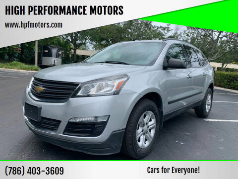 2017 Chevrolet Traverse for sale at HIGH PERFORMANCE MOTORS in Hollywood FL